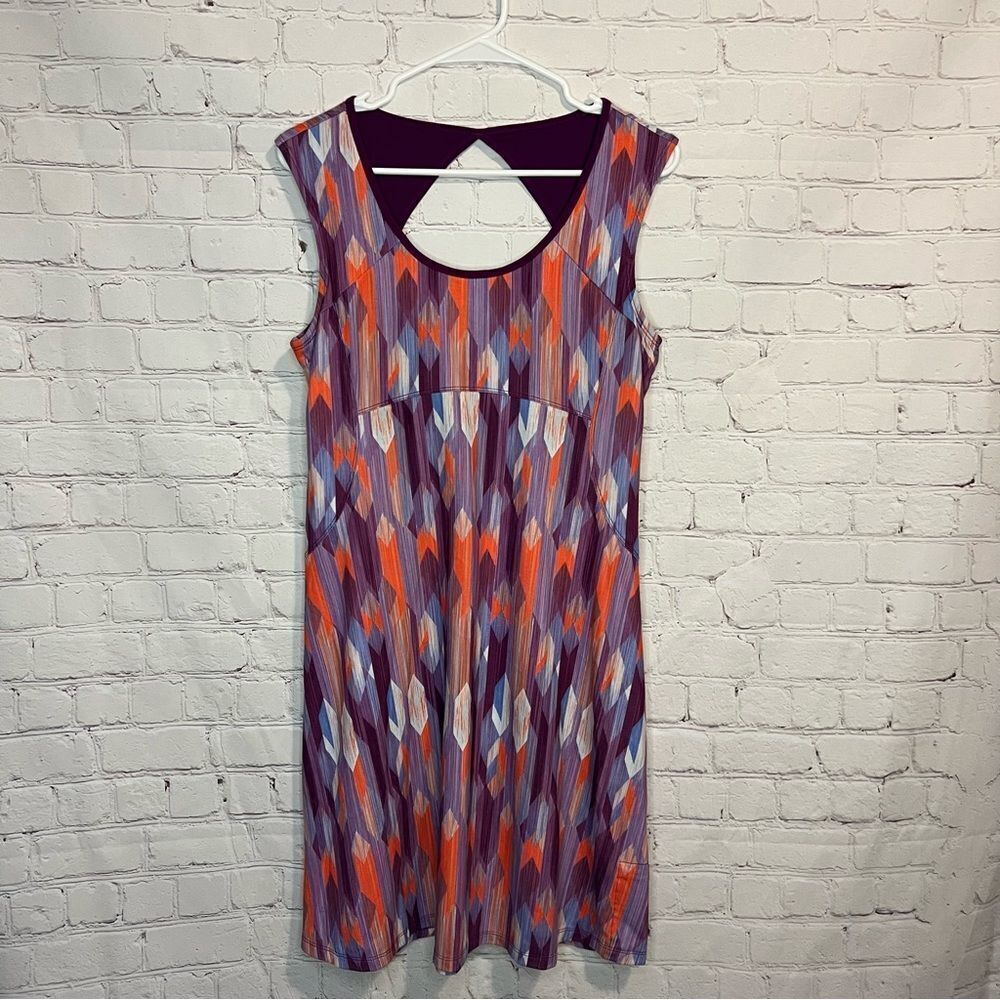 PrAna Grapevine Gemstone Calico Dress, Size Medium